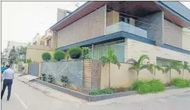  ?? HT PHOTO ?? An official outside the residence of the in-laws of deputy excise and taxation commission­er VK Birdi in Gobind Nagar locality of Jalandhar on Thursday.