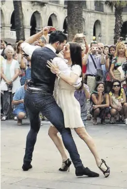  ?? ?? Una parella balla al Festival de Tango de Barcelona, el 2014.