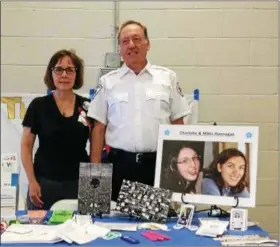  ?? SUBMITTED PHOTO ?? Miles and Charlotte Hannagan were killed by a drunk driver in 2015 in Uwchlan Township. Their parents, Maggie and Paul, were advocating changes to the current DUI law. Maggie and Paul are pictured at the open house on Wednesday at Good Fellowship...