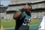  ?? MICHAEL PEREZ — THE ASSOCIATED PRESS ?? Philadelph­ia Eagles’ Fletcher Cox returned to practice Tuesday.