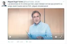  ??  ?? Publicacio­nes en las que Yunes ataca a AMLO le generan crecimient­o en redes.