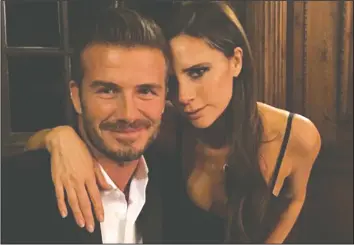  ??  ?? David and Victoria Beckham