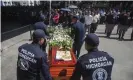  ??  ?? The memorial service in Morelia. Photograph: Enrique Castro/AFP via Getty Images