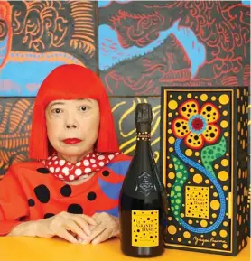  ?? PHOTO: CHAN SHIH-HUNG, TAIPEI TIMES ?? Polka dot artist Yayoi Kusama.