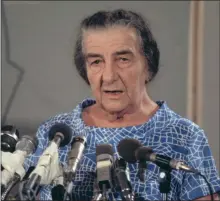  ?? ?? Left, Golda Meir, described as Israel’s ‘worst prime minister’