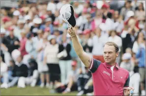  ??  ?? GLORY DAY: Yorkshire’s Danny Willett salutes the gallery after winning the European Masters last year.