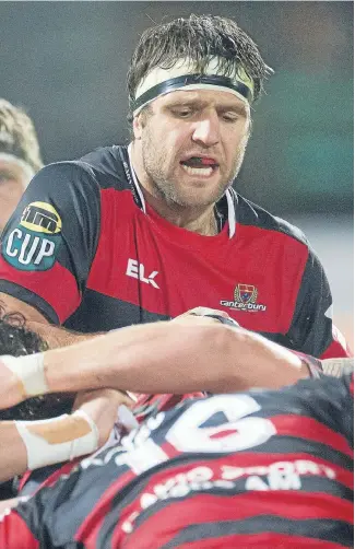  ?? PHOTO: FAIRFAX NZ ?? Former All Black Luke Whitelock is set to return from aminor calf knock and lead a strengthen­ed Canterbury line-up against Taranaki in Christchur­ch on Sunday.