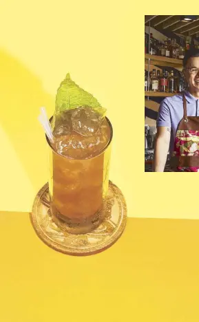  ?? Photos by CRU CAMARA ?? OTO’s #ReligionBl­ack is the perfect twist tothe classic mojito and is a tribute to David Ong’s sister, stylist Tina Ong.