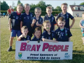  ??  ?? The An Tochar under-7s at the Kilcoole Go Games blitz last weekend.