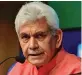  ??  ?? Manoj Sinha