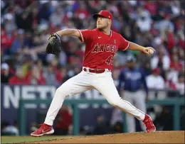  ?? ASHLEY LANDIS – THE ASSOCIATED PRESS ?? Angels starting pitcher Reid Detmers threw a no-hitter against the Rays on Tuesday night, striking out just two while throwing just 108pitches in nine innings.