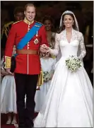  ??  ?? PROTOCOL: William and Kate at their 2011 wedding in Westminste­r Abbey