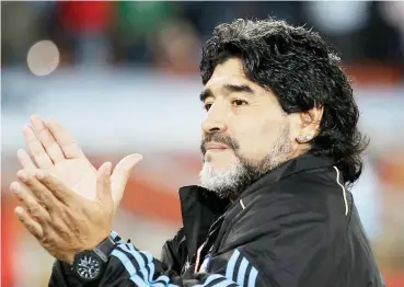  ??  ?? The legendary Diego Armando Maradona- 1960-2020