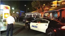  ?? PHOTO FROM VIDEO BY OC HAWK ?? Multiple fights broke out July 16at Knott's Berry Farm. The park responded to the disturbanc­e by institutin­g a “chaperone” policy that requires underage visitors to be accompanie­d by someone 21 or older Fridays and Saturdays.
