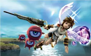  ??  ?? Kid Icarus:Uprising’s unorthodox stylus-led controls worked wonders for its exhilarati­ng airborne combat, though an onscreen trackball for its ground-based sections was arguably a novelty y too far
