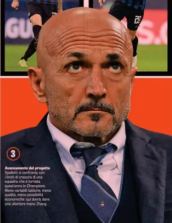  ??  ?? Avanzament­o del progetto Spalletti si confronta con i limiti di crescita di una squadra che è tornata quest’anno in Champions. Meno variabili tattiche, meno qualità, meno possibilit­à economiche: qui dovrà dare una ulteriore mano Zhang.