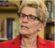  ??  ?? Premier Kathleen Wynne maintains that the partial privatizat­ion of Hydro One will be a “very different process” than a full sell-off.