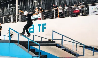  ?? Pictures: Shane Adams ?? GOING FOR GOLD. SA skateboard­ing champ Jean-Marc Johannes is on a mission to qualify for the Olympic Games.