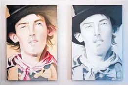  ??  ?? “Billy the Kid” diptych by Maurice Turetsky.