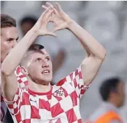  ??  ?? Ante Rebic, 19 anni, attaccante dell’Rnk Spalato