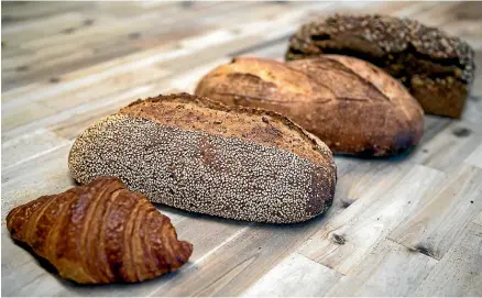  ?? JOSEPH JOHNSON/STUFF ?? Artisan bread from Christchur­ch bakery Grizzly, which specialise­s in sourdough.