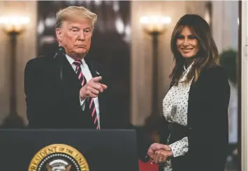  ?? — THE WASHINGTON POST/FILES ?? U.S. President Donald Trump and first lady Melania Trump are kindred spirits in more ways than one, according to a new book.