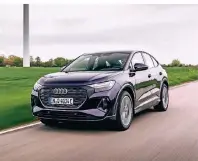  ?? FOTO: AUDI AG ?? Der macht was her: Der Audi Q4 Sportback e-tron 40.