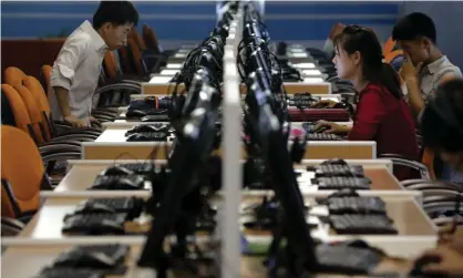  ?? Computer users at the Sci-Tech Complex in Pyongyang, North Korea. Photograph: Wong Maye-E/AP ??