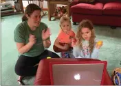  ?? SUBMITTED ?? A Humboldt County family enjoys making music during a free First 5Humboldt singing and dancing session on Zoom.