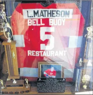  ?? PHOTO SUBMITTED/BONNI KUCHTA ?? The 26th annual Leonard Matheson Memorial Hockey Tournament will take place this weekend at the Victoria Highland Civic Centre in Baddeck. The tournament is in memory of former player, Leonard Matheson, who died in 1991.