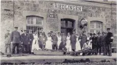  ?? FOTO: MUSEUM RIEDLINGEN ?? Ankunft von Verwundete­n am Bahnhof Riedlingen.