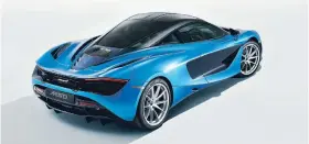  ??  ?? Two McLaren 720S design themes previewed at 2017 Geneva Internatio­nal Motor Show have been brought to life as bespoke commission­s by McLaren Special Operations (MSO). Shown is the 720S Pacific Theme model.