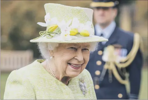  ??  ?? ROYAL OUTING: The Queen during a visit to the Commonweal­th War Graves Commission Air Forces Memorial in Runnymede, Surrey, to attend a service to mark the centenary of the Royal Australian Air Force.