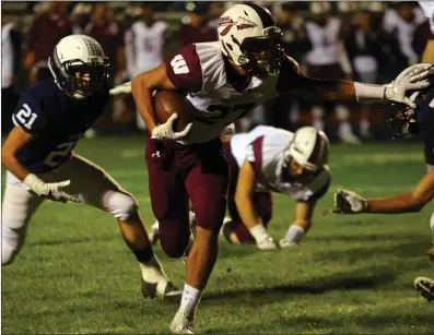  ?? File photo ?? Emmanuel Gomes and Woonsocket struggled against Westerly during the regular season because of turnovers and penalties. The Novans can atone for that defeat in today’s Division II semifinal contest at East Greenwich High School.