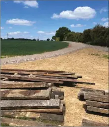  ?? Photo: Andrew Charman ?? The trackbed for the new Statfold extension curves away from the balloon loop.