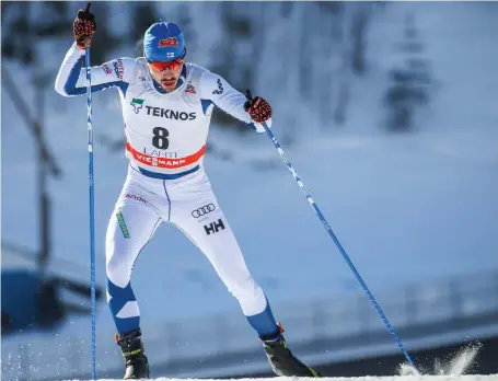  ?? FOTO: EPA/PEKKA SIPOLA ?? Ristomatti Hakola var för fjärde gången i vinter fyra.