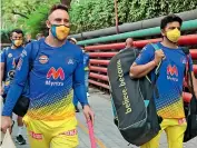  ?? — CSK ?? Chennai Super Kings players Faf du Plessis (left) and Suresh Raina.