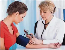  ?? CONTRIBUTE­D ?? High blood pressure is one of three key risk factors for heart disease.
