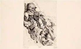  ??  ?? An etching from Otto Dix’s Der Krieg portfolio, a highlight of the collection to be auctioned in March. Photograph: Sotheby’s