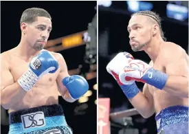 ??  ?? Danny Garcia, left, and Keith Thurman.