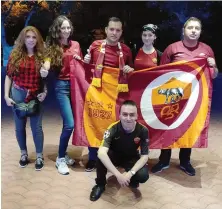 ??  ?? Si chiama “Roma Armenia Gialloross­i”, è il club nato nel 2017 a Erevan