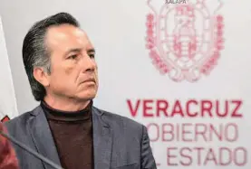  ?? RICARDO MARTÍNEZ / DIARIO DE XALAPA ?? El gobernador de Veracruz, Cuitláhuac García Jiménez