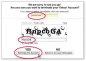  ??  ?? Confirm your password, enter the anti-spam code and, finally, hit the Terminate button