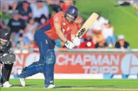  ?? AFP ?? England's Dawid Malan scored 103 off just 51 balls against New Zealand in the fourth T20.