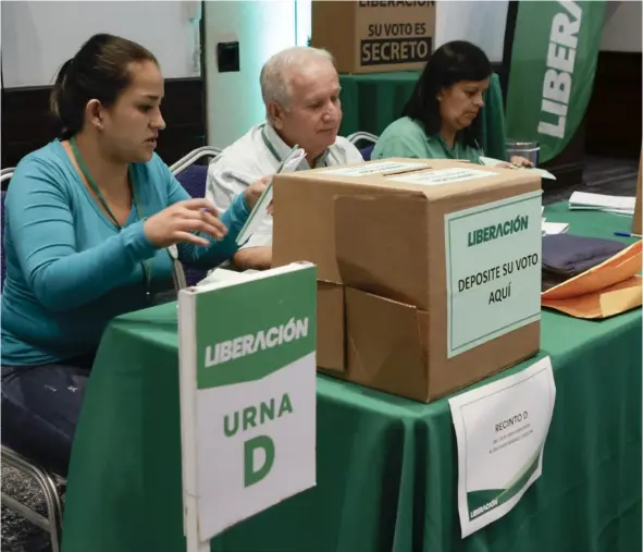  ?? CRÉDITO: MAYELA LÓPEZ ?? Asamblea Nacional del PLN en el 2023.