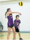  ?? JESSICA NYZNIK/EXAMINER ?? Westmount Public School's Avery Johnson gets some air while bumping the ball.