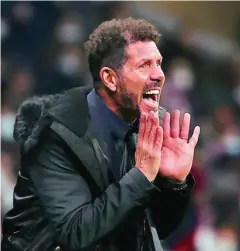  ?? EFE ?? Simeone y el Atleti no han podido ganar en casa en Champions