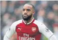  ?? REUTERS ?? Arsenal’s Alexandre Lacazette.