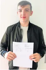  ??  ?? Year 12 student Matthew Kyprian achieved two As in AS Level maths and psychology