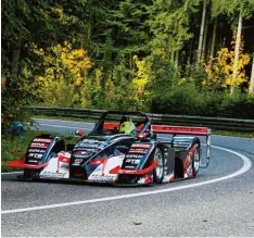  ?? Foto: Radloff ?? Der Schweizer Marcel Steiner holte sich nach 2012 wieder einmal den Gesamtsieg beim Bergrennen in Mickhausen, diesmal auf einem LobArt Mugen.